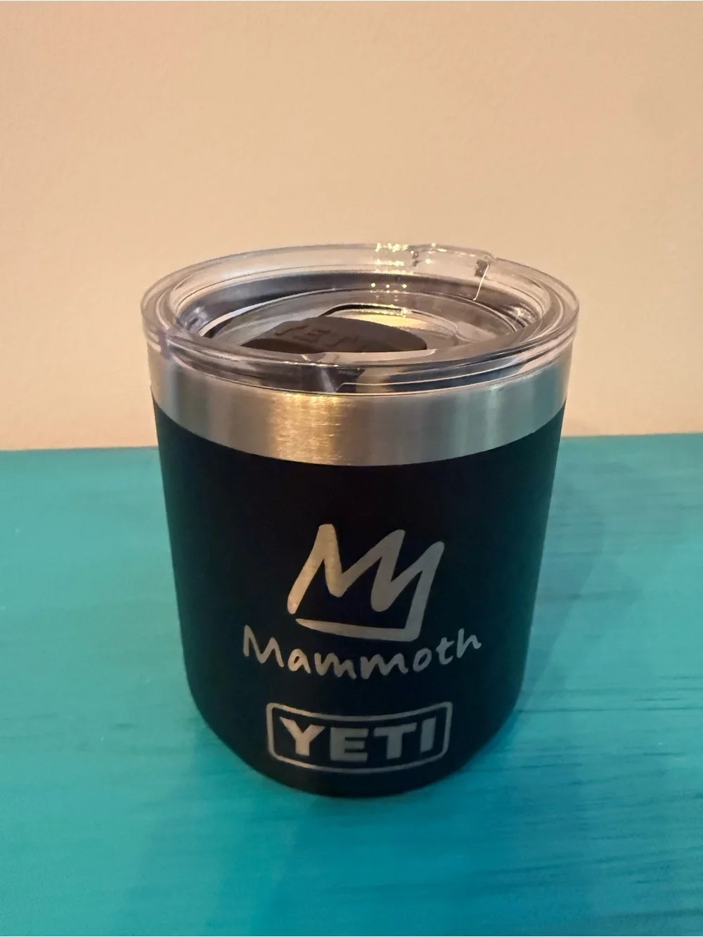 YETI Rambler 10 oz Lowball Tumbler Mammoth Red Bull Engraved w/ MagSlider Lid